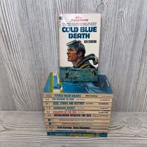The Aquanauts #1-11 by Ken Stanton, 70s Action Novels Complete Series Tigershark